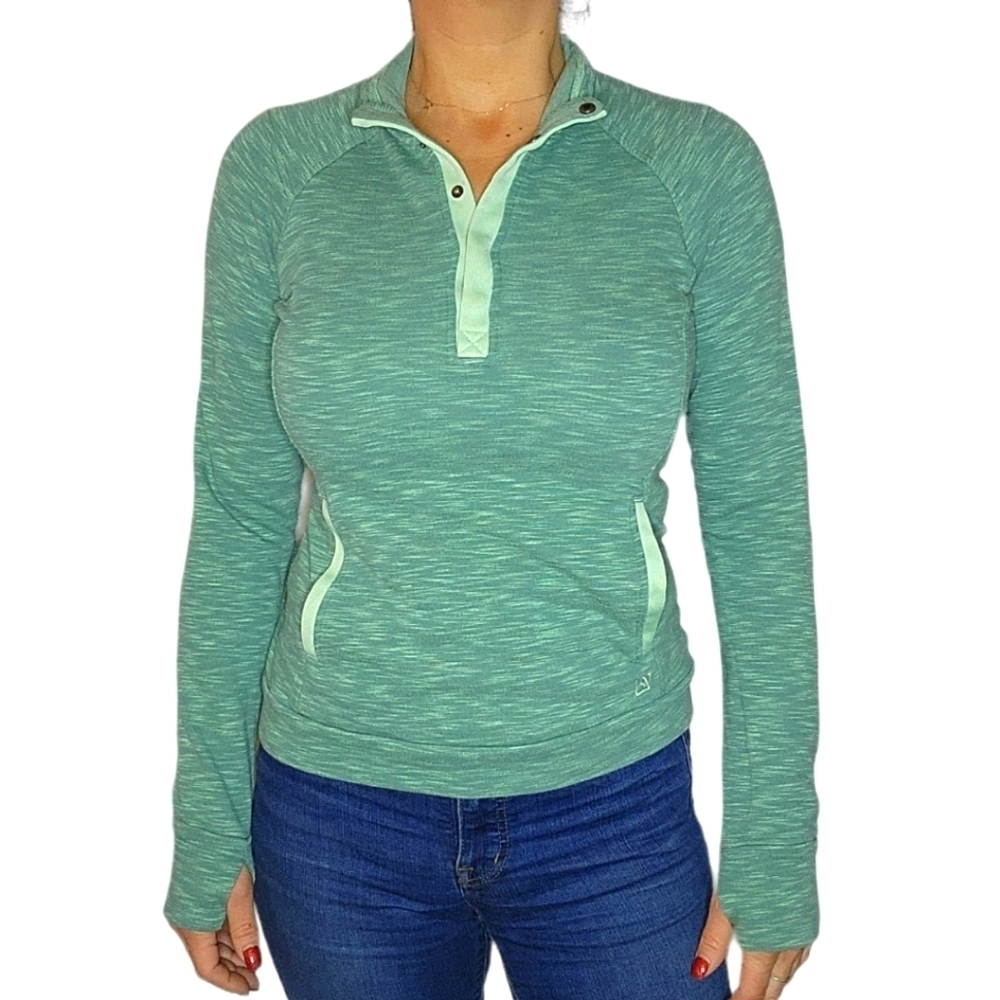 Avalanche Pullover Quarter Snap Button Sweater Me… - image 4